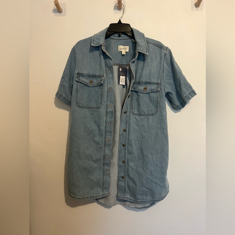 Denim shirt dress